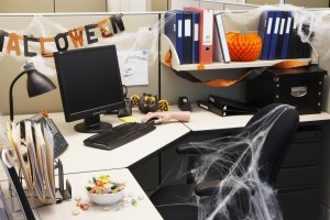 halloween office cubicle