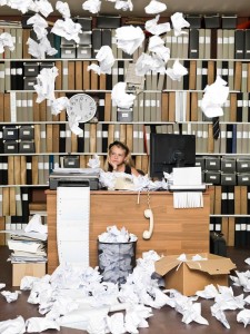 spring cleaning in the office